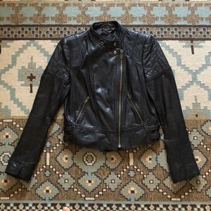 Banana Republic Cropped Moto Jacket